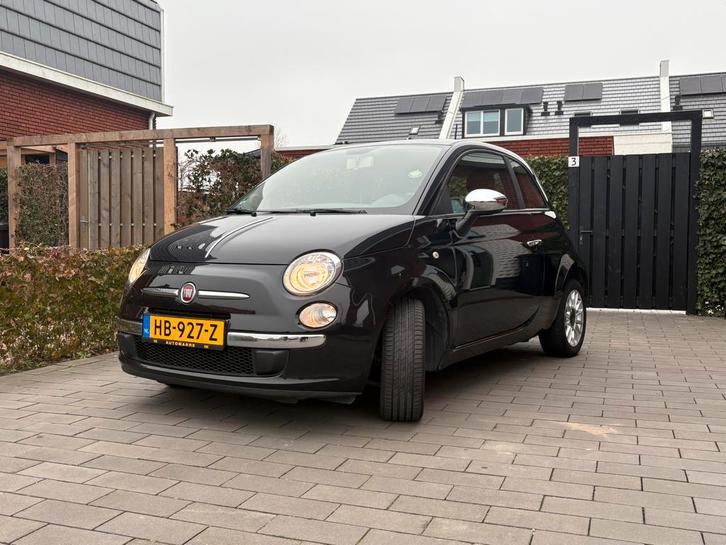 Fiat 500 0.9 Twinair C 2015 Zwart, Auto's, Fiat, Particulier, Benzine, A, Hatchback, Handgeschakeld, Origineel Nederlands, Zwart