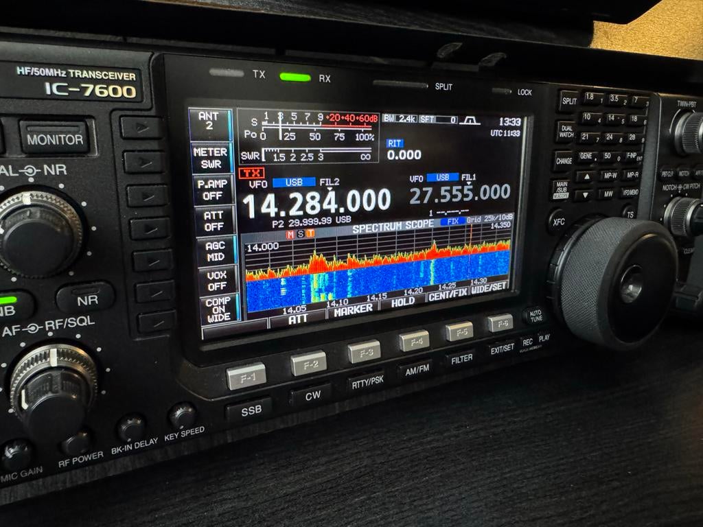 Icom 7600 HF/50MHz Transceiver - Zo goed als nieuw, Telecommunicatie, Zenders en Ontvangers, Ophalen, Zo goed als nieuw