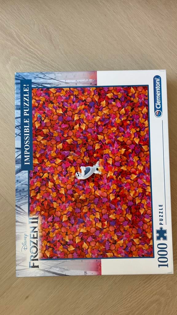 Impossible puzzel frozen, Hobby en Vrije tijd, Denksport en Puzzels, Ophalen of Verzenden, 500 t/m 1500 stukjes, Zo goed als nieuw