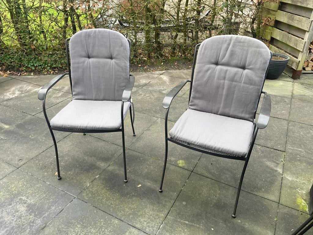 6  Royal Garden Classic Tuinstoelen met kussens, Ophalen, Zo goed als nieuw, Metaal