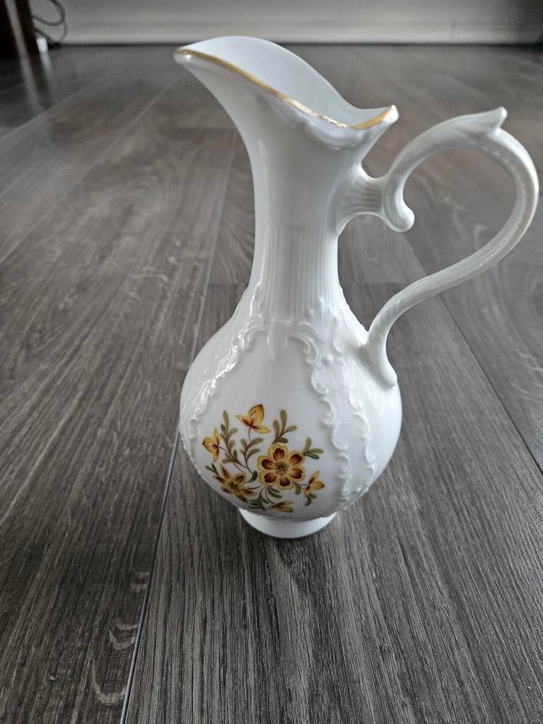 Vintage Royal Porzellan Bavaria KPM vaasje met bloemmotief, Antiek en Kunst, Antiek | Porselein, Ophalen of Verzenden