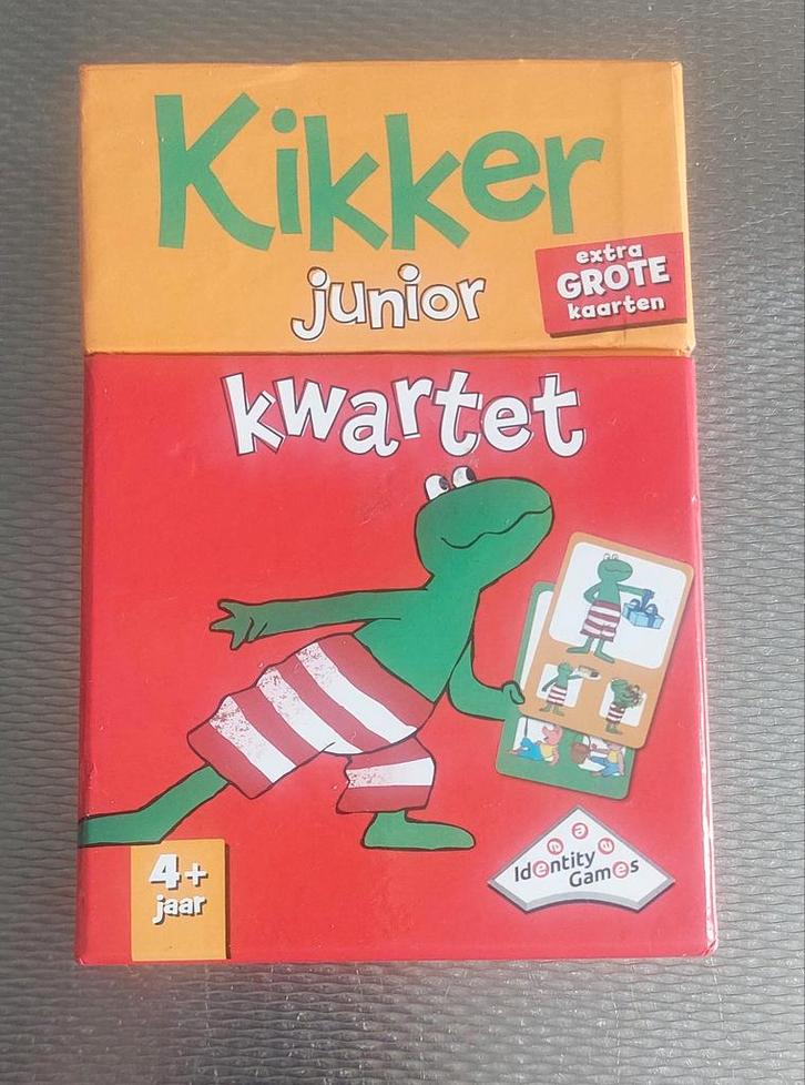 Kikker Junior Kwartet - Gebruikt maar in goede staat, Hobby en Vrije tijd, Gezelschapsspellen | Kaartspellen, Gebruikt, Drie of vier spelers