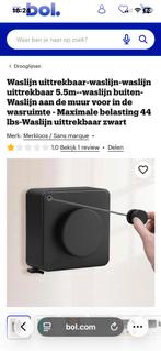 Uittrekbare Waslijn 5.5m  Zwart - NIEUW IN DE DOOS, Ophalen of Verzenden, Nieuw, Overige typen