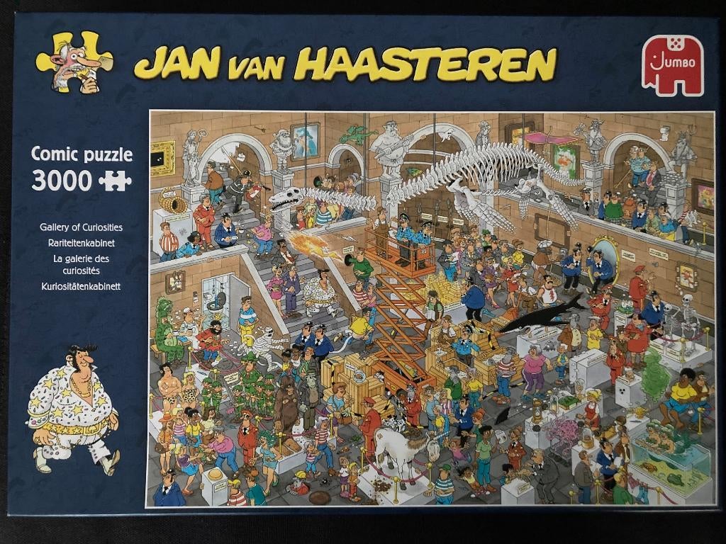 Jan van Haasteren puzzel - Rariteitenkabinet - 3000 Stukjes, Ophalen of Verzenden, Meer dan 1500 stukjes, Zo goed als nieuw