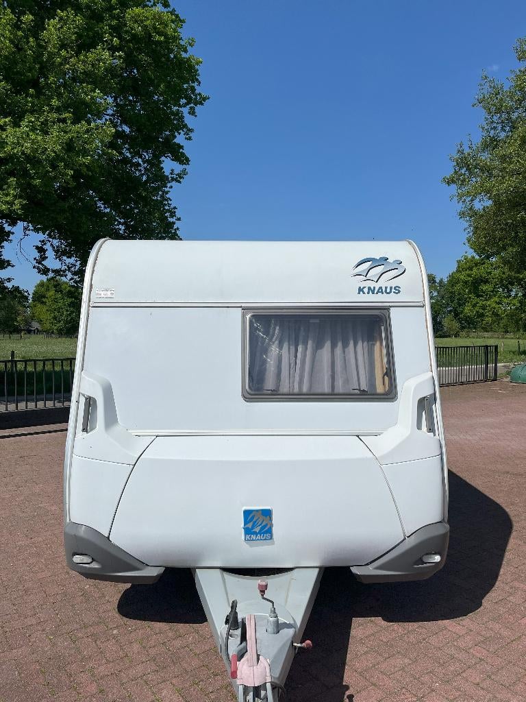 Mooie Knaus Sport 500 FU Premium Line, Caravans en Kamperen, Vast bed, Rondzit, Bedrijf, 5 tot 6 meter