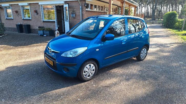 Hyundai i10 1.1 I 5DR 2008 metallic "KLM" Blauw, Auto's, Hyundai, Particulier, i10, Airconditioning, Alarm, Elektrische buitenspiegels