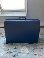 Samsonite Koffer - Blauw, Hard Kunststof, Gebruikt, Hard kunststof, 45 tot 55 cm, Uitschuifbare handgreep