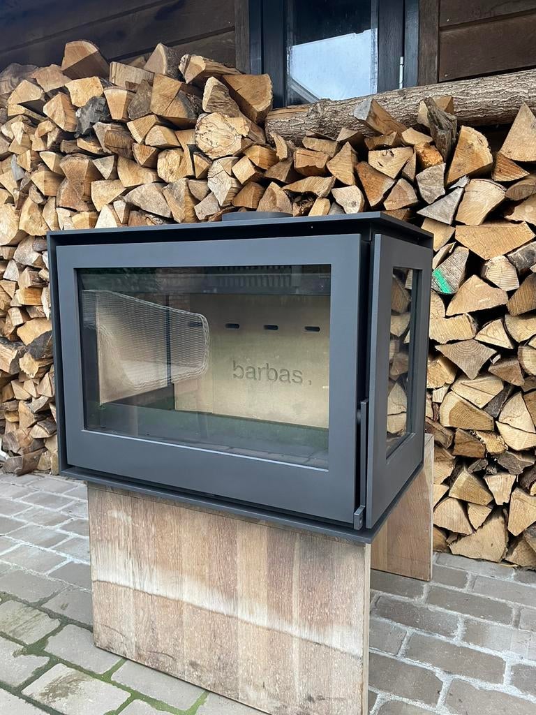 Nieuwstaat: Barbas Unilux 6-265 R, Ophalen, Zo goed als nieuw, Hout, Houtkachel