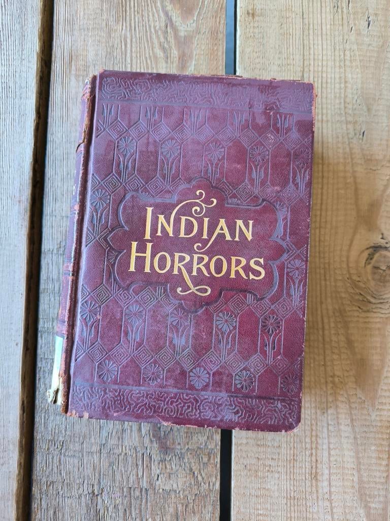 Vintage Boek: Indian Horrors - Historische Verhalen, Ophalen of Verzenden, Henry Davenport Northrop