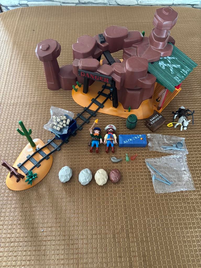 Playmobil 5246 Western Goldmijn - Niet geheel compleet, Ophalen of Verzenden, Gebruikt