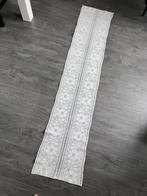 Gehaakt tafelkleed tafelloper lopertje wit brocante kleedje, Ophalen of Verzenden, Zo goed als nieuw, Rechthoek