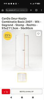 Nieuwe CanDo Deur met Kozijn 83x211,5, Ophalen, Nieuw, Binnendeur, 200 tot 215 cm