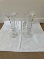 Trompetvazen 2 x Leonardo handarbeid, Antiek en Kunst, Ophalen of Verzenden