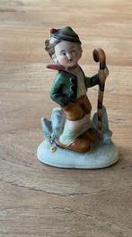 beeldje herdersjong herdertje porselein erg oud Hummel stijl, Ophalen of Verzenden, Zo goed als nieuw, Mens