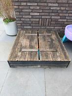 Zandbak hout met bankje, kan dicht, Kinderen en Baby's, Ophalen, Gebruikt