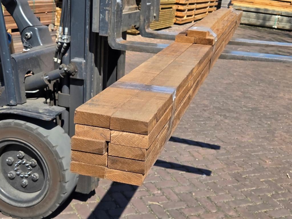 Hardhouten latten / planken +/- 2.5x7.5 cm - nr: HP21, Tuin en Terras, Palen, Balken en Planken, Ophalen, Overige typen, Nieuw