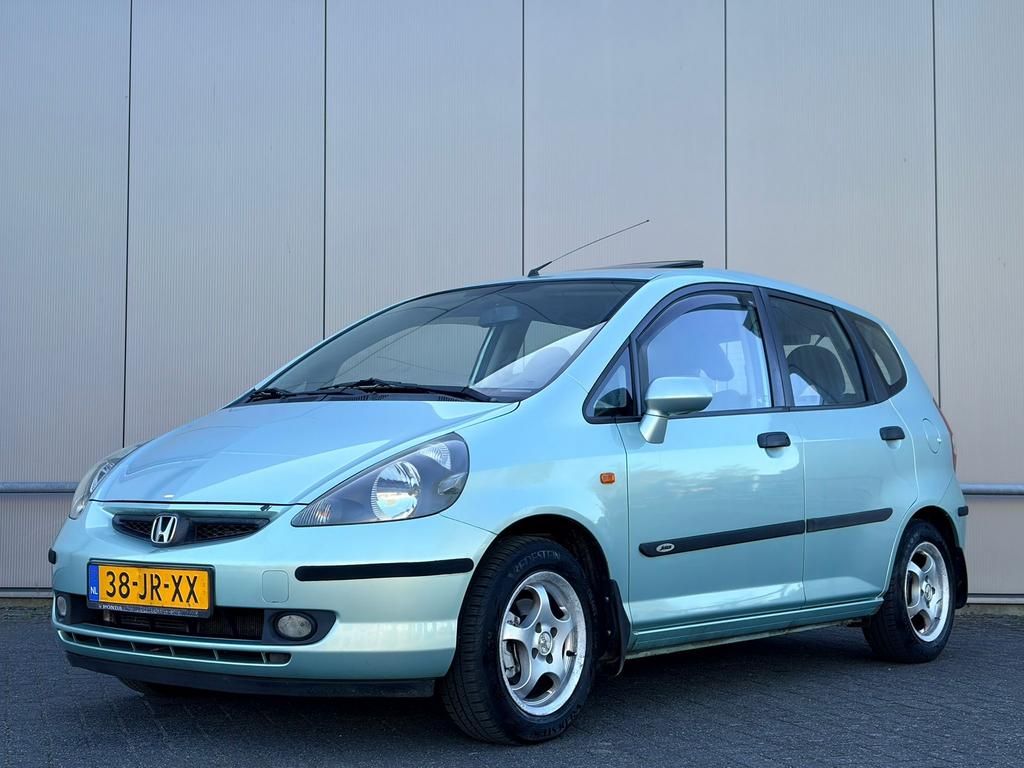 Honda Jazz 1.4 I LS  Groen Airco Panno dak / Nieuwe APK /NAP, Auto's, Honda, Voorwielaandrijving, 83 pk, 40 €/maand, 4 cilinders