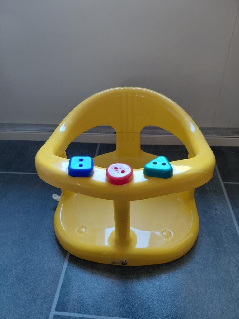 Gele Baby Badzitje met Speeltjes, Overige merken, Gebruikt, Ophalen of Verzenden, Badzitje of Badring