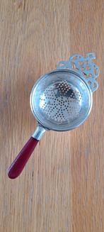 Verzilverd thee-zeefje, Ophalen of Verzenden, Zilver
