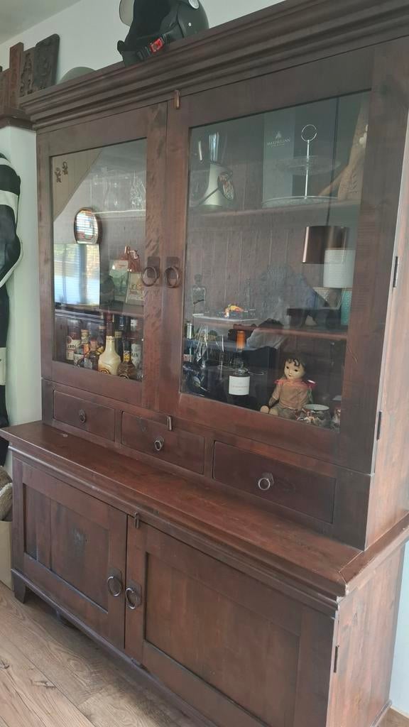 Koloniale buffetkast, Ophalen, Met deur(en), Zo goed als nieuw, 50 tot 75 cm