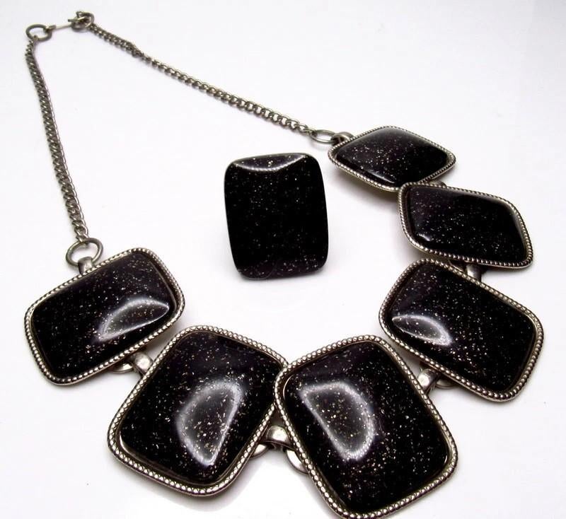 Prachtige vintage set, Sieraden, Tassen en Uiterlijk, Kettingen, Overige materialen, Verzenden, Zilver, Verstelbaar