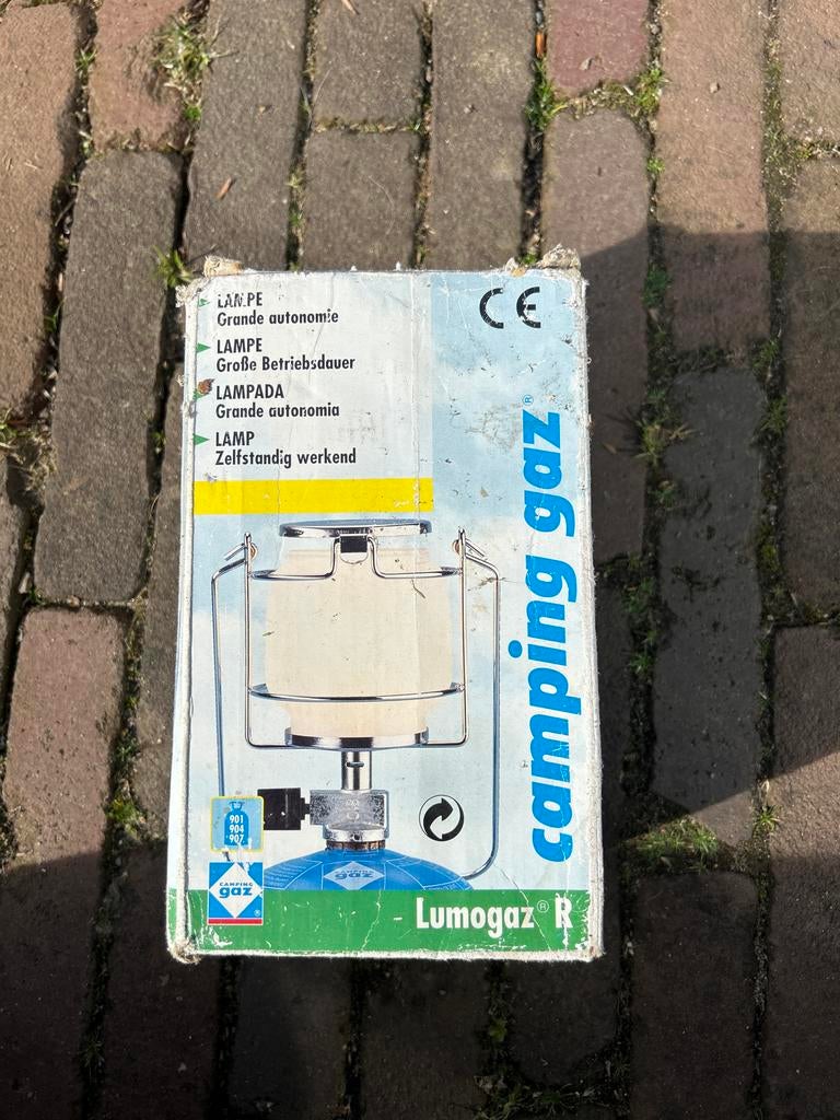 Campingaz Lumogaz R Campinglamp - Zo goed als nieuw, Caravans en Kamperen, Kampeeraccessoires, Ophalen, Zo goed als nieuw