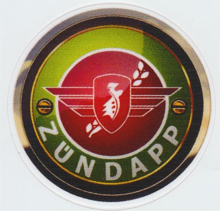 Zundapp metallic sticker #1, Motoren, Accessoires | Stickers, Ophalen of Verzenden