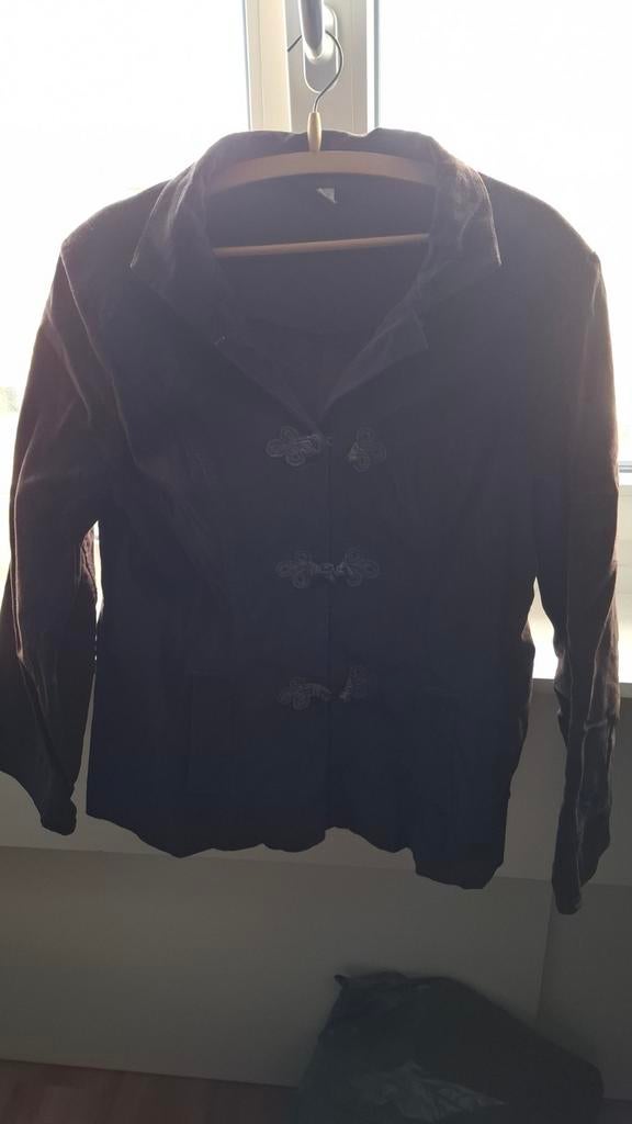 Apart Bruin velours jasje, Ophalen of Verzenden, Zo goed als nieuw, Maat 42/44 (L), Bruin