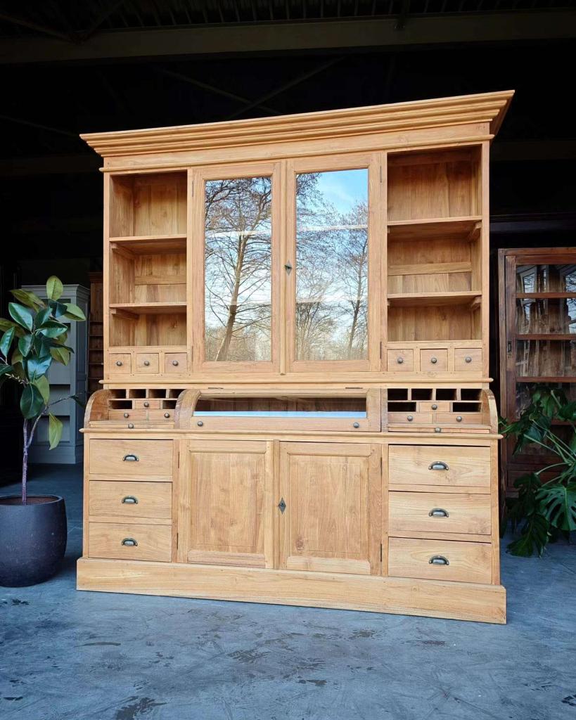 Prachtige teakhouten apothekerskast | Grutterskast #2587