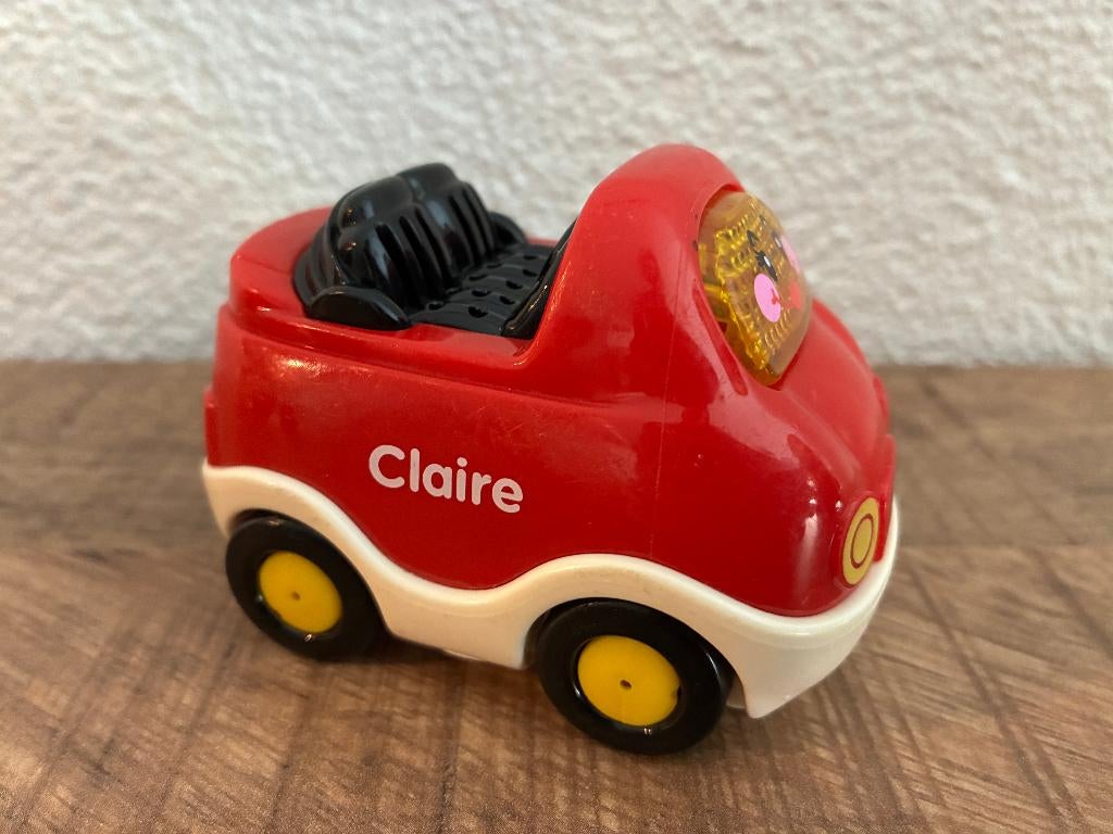 Vtech Toet Toet auto's Claire Cabrio rood in goede staat., Ophalen of Verzenden, Gebruikt, 6 maanden tot 2 jaar