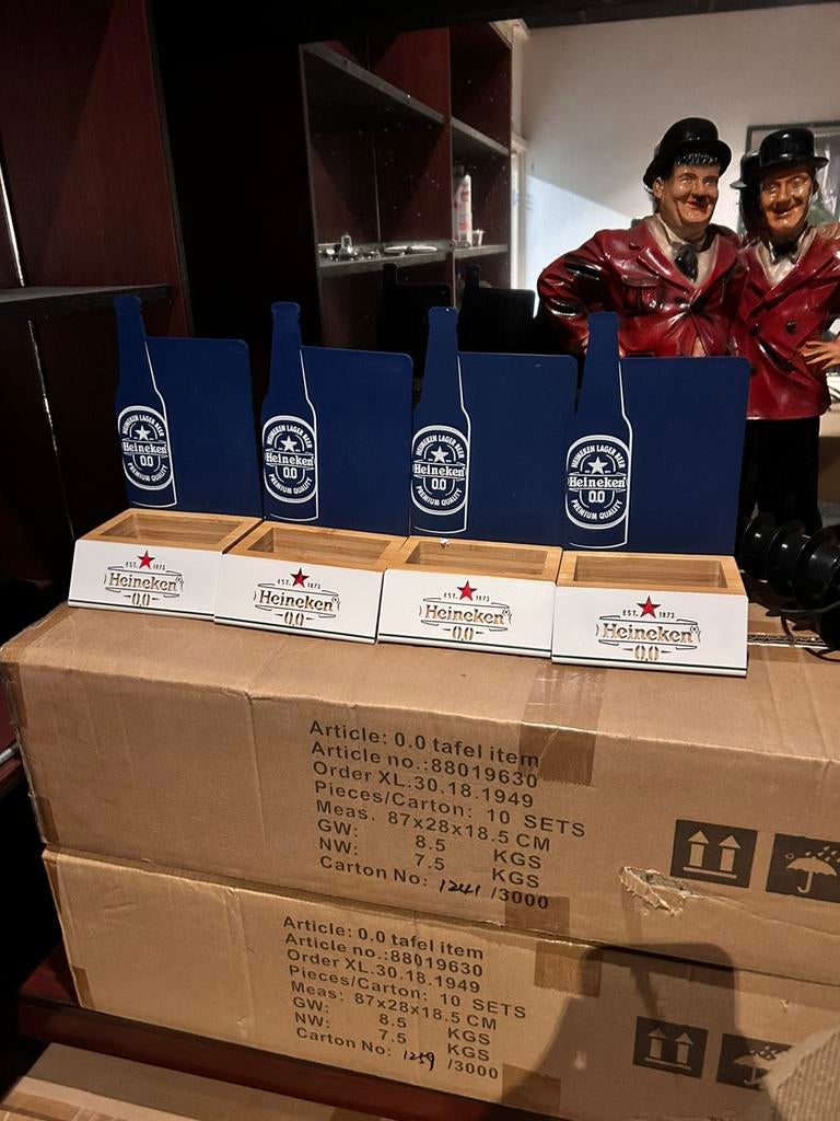 Heineken kaart en peper en zouthouder, Ophalen of Verzenden, Heineken