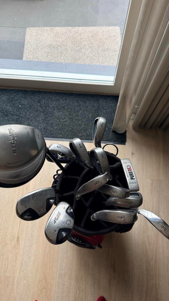 Complete Golfset met Tas en Golfkar - Gebruikt, Sport en Fitness, Golf, Ophalen, Gebruikt, Set, Overige merken