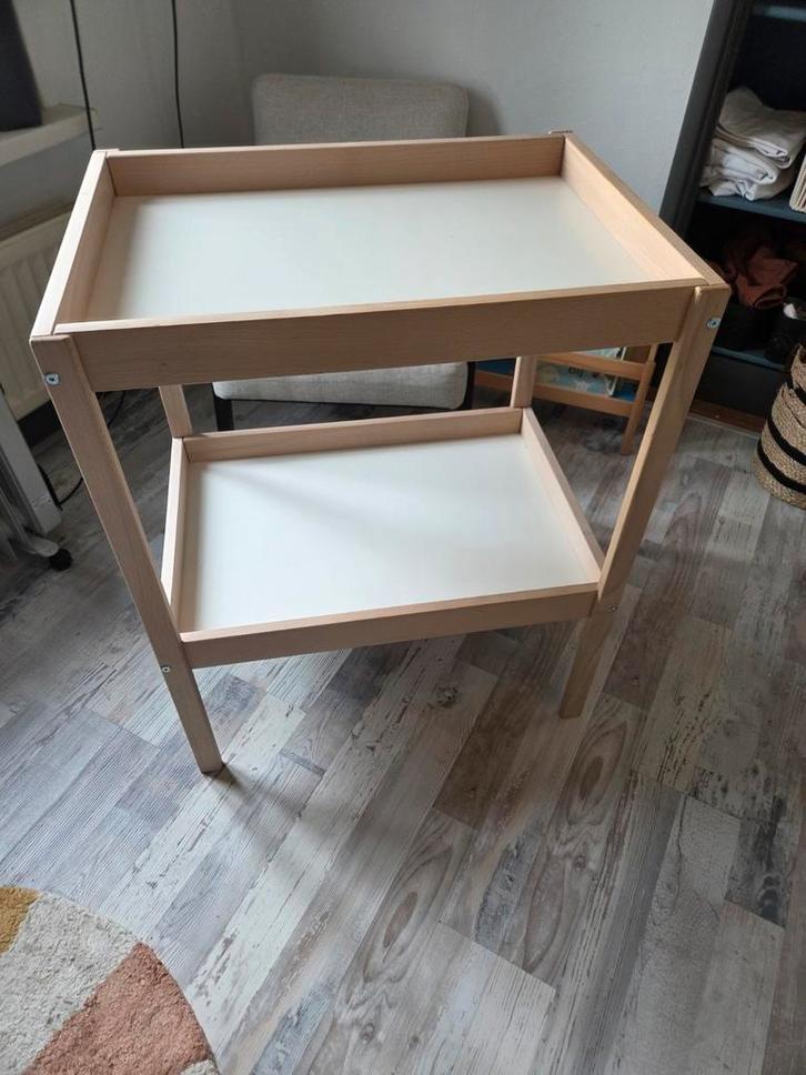 Ikea Sniglar commode beuken/wit, 72x53 cm, Kinderen en Baby's, Kinderkamer | Commodes en Kasten, Zo goed als nieuw, Minder dan 90 cm