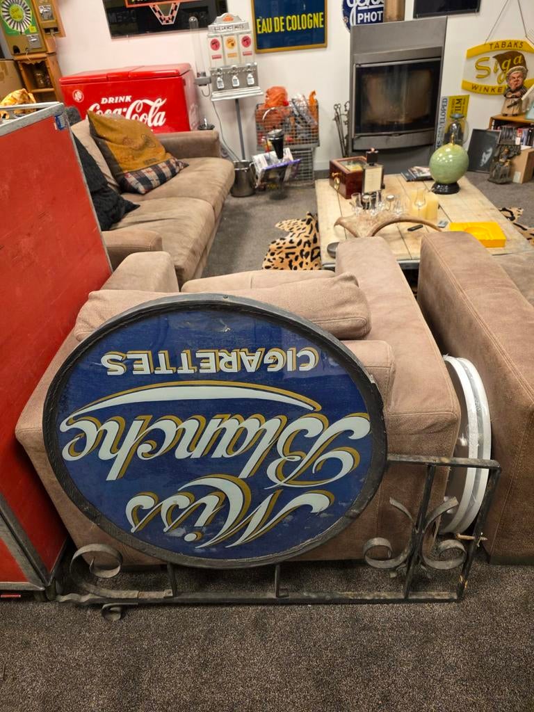 Vintage reclameborden, lichtbakken en speelautomaten, Ophalen of Verzenden, Zo goed als nieuw, Reclamebord