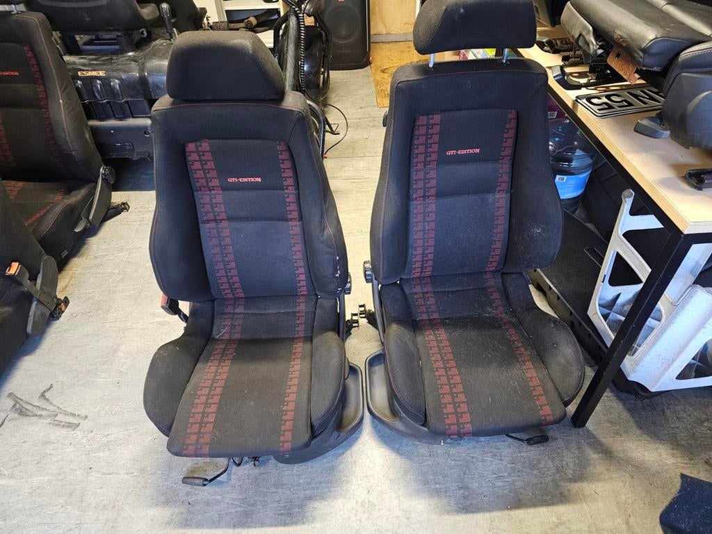 Recaro Gti edition stoelen vw golf 3 caddy mk2 origineel, Ophalen, Gebruikt, Volkswagen