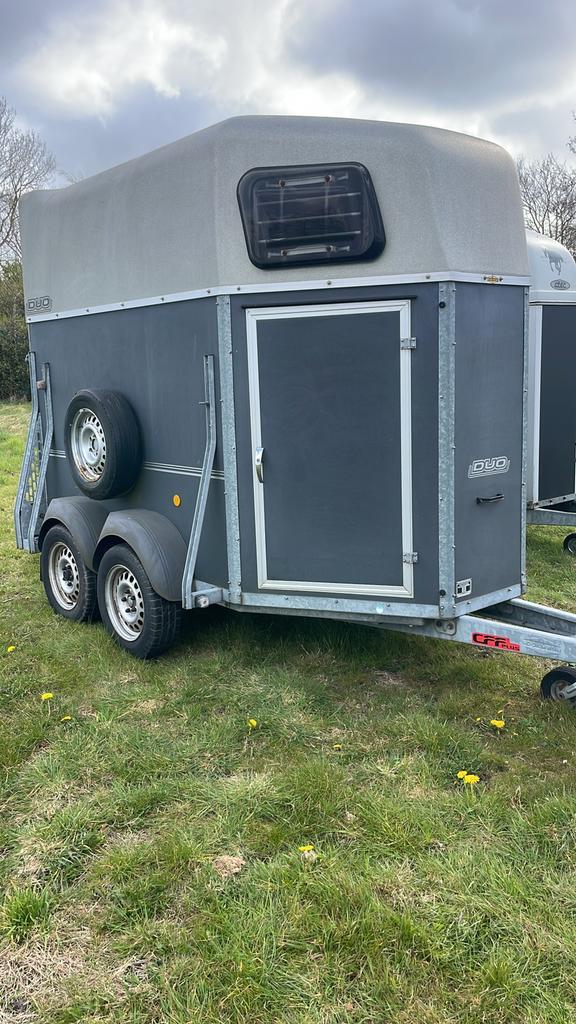 Bockmann Duo 2 paards Aluminium bodem, Gebruikt, Ophalen of Verzenden, 2-paards trailer, Bockmann