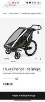 Thule Chariot Lite single fietskar, Ophalen of Verzenden, Zo goed als nieuw, Kinderkar, Minder dan 20 kg