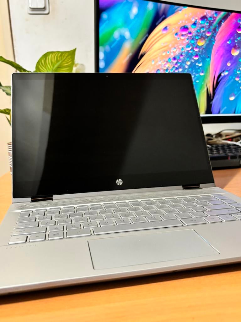Z.G.A.N. HP Pavilion X360 14 - 2-in-1 Laptop/Tablet-Touch", Computers en Software, Windows Laptops, 2 tot 3 Ghz, Qwerty, 8 GB