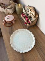 Witte antieke houten italiaanse dienblad, Ophalen of Verzenden