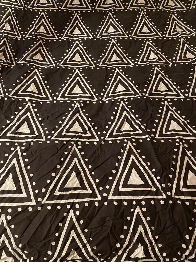 Nieuw eenpersoons dekbedovertrek met etnische print, Ophalen of Verzenden, Nieuw, Zwart, Dekbedovertrek