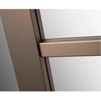 Afgelakt brons binnendeur industrieel deur met glas, Niet ingevuld, 80 tot 100 cm, Binnendeur, Niet ingevuld