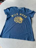 Blauw Costes tijger shirt, maat L = M, Maat 38/40 (M), Zo goed als nieuw, Korte mouw, Costes