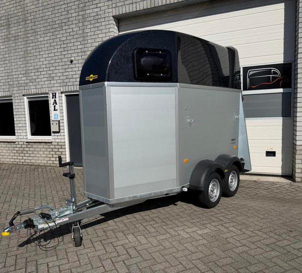 Actie NIEUWE Humbaur Single 1.5 paards paardentrailer ALU!, Ophalen, Nieuw, Aluminium, 1½-paards trailer