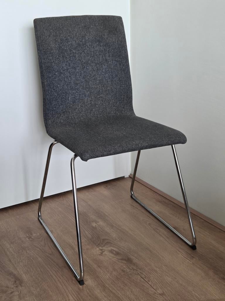2x IKEA VOLFGANG eetkamerstoel - lichtgrijs, comfortabel, Ophalen, Gebruikt, Twee, Modern, Scandinavisch