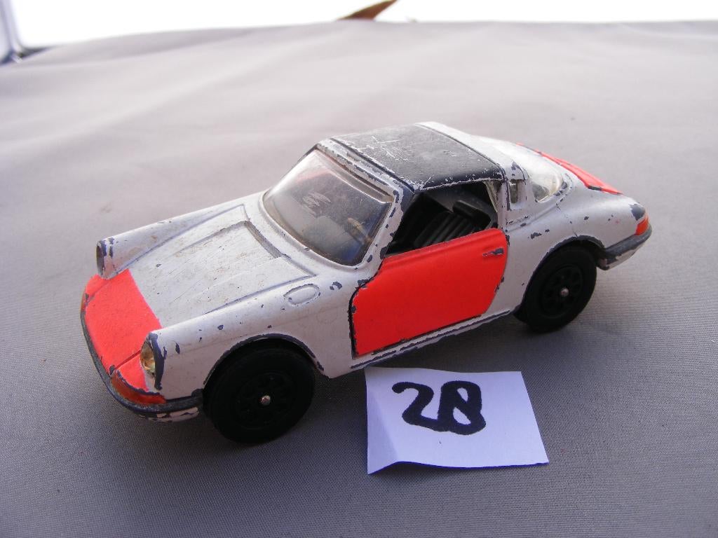 Porsche targa 911s corgi toys  rijkspolitie (28) incompleet, Ophalen of Verzenden, Gebruikt, Auto, Corgi
