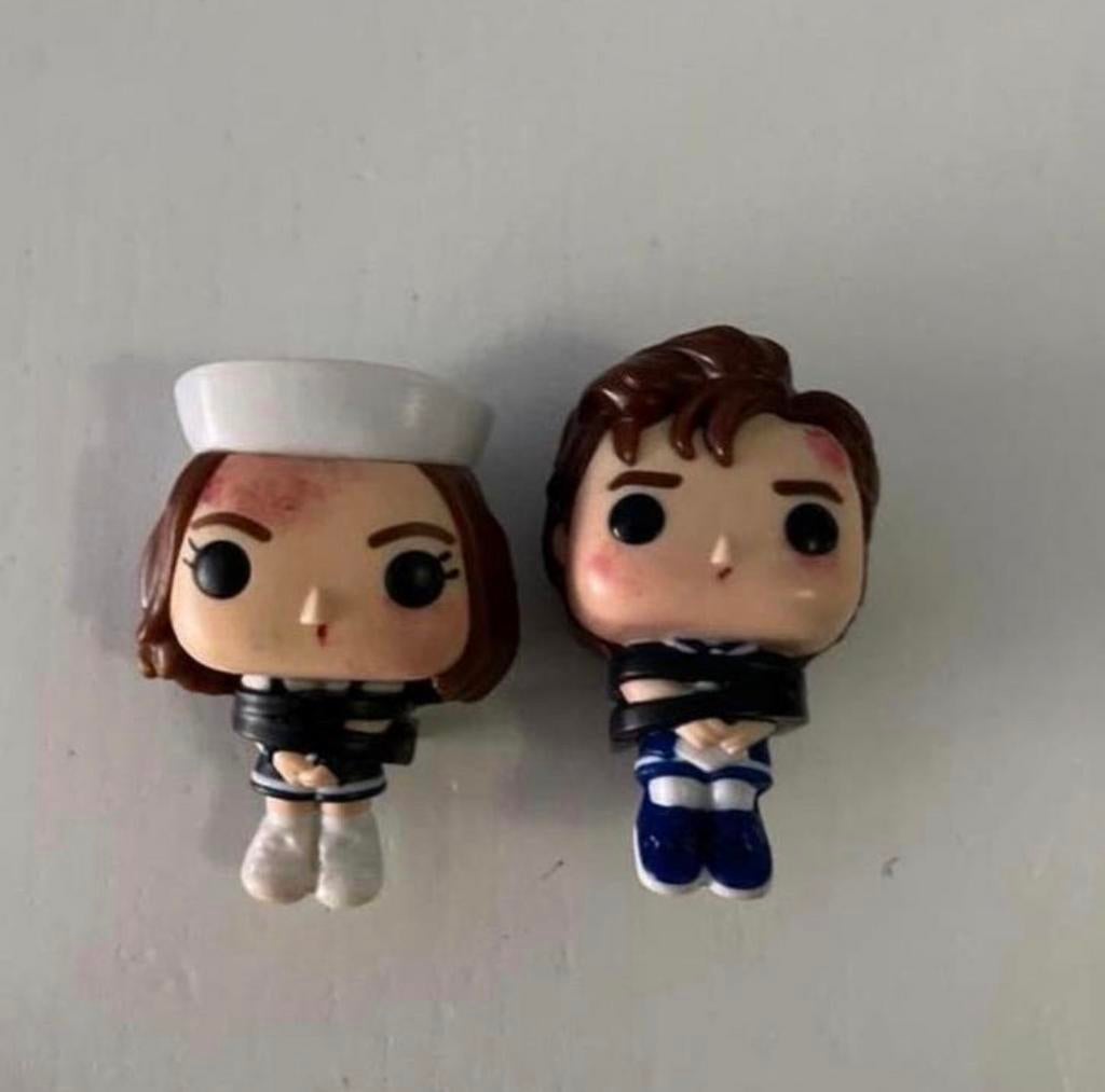 Funko Pop Stranger Things Robin & Steve set, Ophalen of Verzenden, Gebruikt, Jongen of Meisje