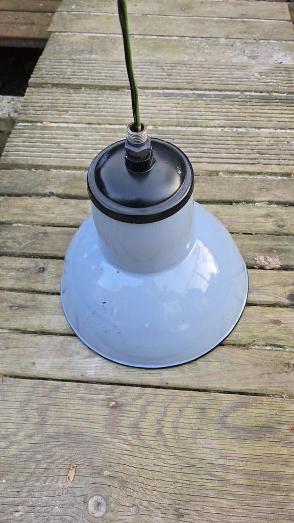 Vintage Philips emaille lamp - Industriële hanglamp, Ophalen