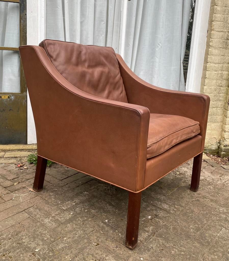 Leren fauteuil Borge Mogensen, Ophalen