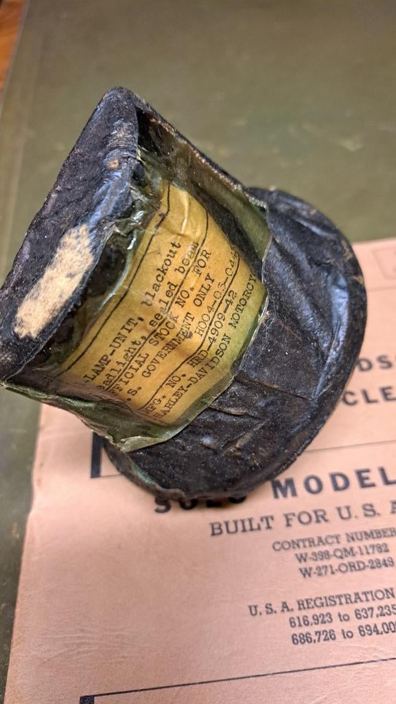 Harley wla,liberator blackout headlight lamp-unit 4909-42, Ophalen of Verzenden