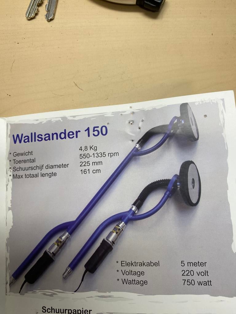 Plafon& wand schuurmachine, Ophalen of Verzenden, Nieuw, 1200 watt of meer, Overige typen